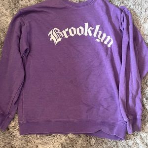garage purple crew neck